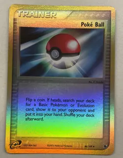 Pokemon EX Ruby & Sapphire Set REVERSE HOLO Oran Poke Ball 86/109 - LP - Image 1