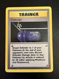 80/102 Defender - Base Set - Uncommon - 1999 - Vintage - Pokemon Card TCG (1) - Image 1