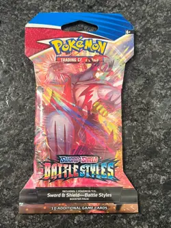 Lot (6) Pokemon TCG Sword And Shield Battle Styles Sleeved Booster Packs - NEW - Image 2