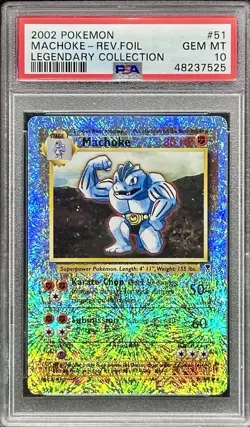 PSA 10 Machoke 51/110 Legendary Collection Reverse Holo - Pokemon - Image 1