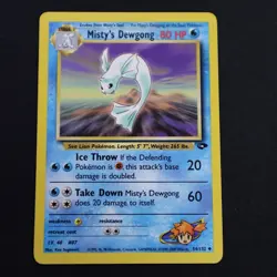 Misty’s Dewgong Uncommon 54/132 Gym Challenge NM 2000 WOTC Pokemon TCG - Image 1