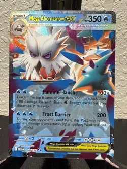 Pokemon TCG Mega Abomasnow ex 036/132 Mega Evolution Double Rare Holo NM - Image 1
