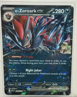 Pokemon TCG N's Zoroark EX Double Rare Holo Card 098/159 Mint Condition - Image 2