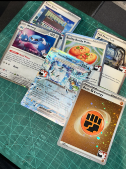 Pokemon Prize Pack Play Stamp bundle 68x Cards! NM Charizard, Ogerpon, Groudon - Image 4