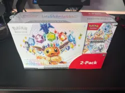 Pokemon TCG Prismatic Evolutions Costco Bundle ETB + Booster Bundle New & Sealed - Image 1