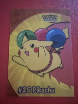 2000 Topps Pokemon TV Animation - PC1 - #25 Pikachu - Clear Card - Image 1