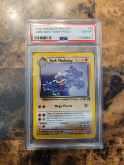 Dark Machamp (Holo) #10 - 2000 Pokemon Team Rocket - PSA 8 Near Mint!!! - Image 3