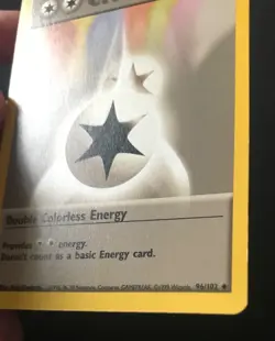 5 X WOTC Wizards Pokemon Cards Base Set Trainer Double Colourless Energy Gust - Image 4