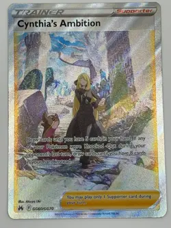 Pokemon TCG Crown Zenith Cynthia's Ambition GG60/GG70 Ultra Rare GG60/GG70 NM - Image 1