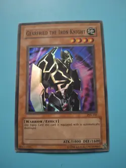 Yugioh - Gearfried The Iron Knight - Super Rare Unlimited Ed. PSV-101 HP - Image 1