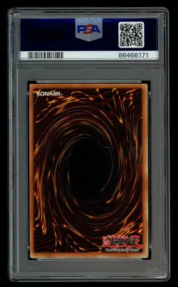 YUGIOH Polymerization 1st Edition LOB-E047 Super Rare PSA 9 MINT - Image 2