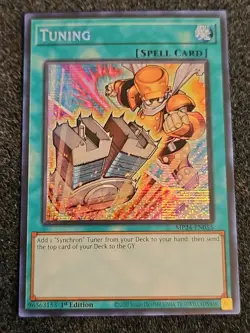 1x (M/NM) - Tuning - MP24-EN055 - Platinum Secret Rare - 1st Edition YuGiOh - Image 1