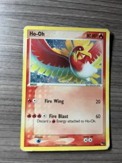 Ho-Oh 1/17 Promo POP Series 5 Holo Rare Vintage Ex Era Pokemon Card HP BLEED - Image 2