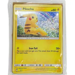 Pokemon McDonald’s Promo Card Pikachu - 6/12 In Original Package - Image 1