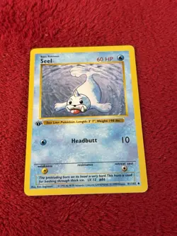 1st Edition Seel 041/102 Base Set (Shadowless) Regular Wotc Pokemon Card Lp - Image 1