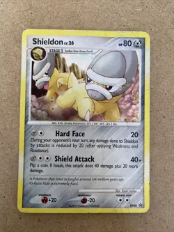 Shieldon Promo DP08 Holo Black Star Promo Pokemon Card - Image 1