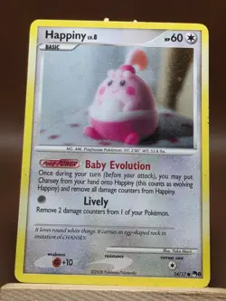 HP Happiny 14/17 Pop Series 8 Holo Rare Pokemon TCG Card - Image 1