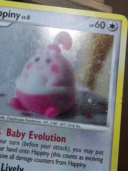 HP Happiny 14/17 Pop Series 8 Holo Rare Pokemon TCG Card - Image 5