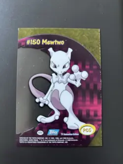 2000 Topps Pokemon #150 Mewtwo PC5 Animation Clear Chase Card - Image 2