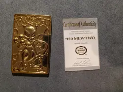 Mewtwo Pokemon 23K Gold Plated Trading Card Burger King 1999 - Image 2