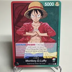 ONE PIECE Card Game Romance Dawn OP01-003 Monkey D Luffy Leader Pre Errata - Image 1