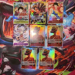 One Piece CCG Monkey D Luffy / 8 Card Lot/ Mixed Sets/ All NM - Image 1