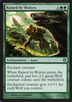 LP Raised by Wolves - Born of the Gods #135/165 MTG - Image 1