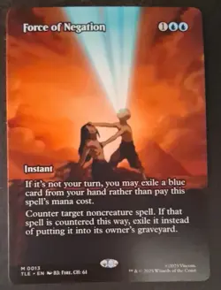 MTG TLE Avatar The Last Airbender Force of Negation Borderless Non Foil 0013 - Image 1