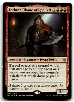 MTG Torbran, Thane of Red Fell R Throne of Eldraine 147 LP - Image 1