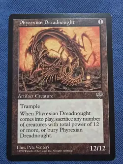 Magic The Gathering MTG - Phyrexian Dreadnought, Mirage 1996 GREAT CONDITION - Image 1