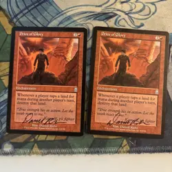 MTG: Odyssey: Price of Glory: Lightly Played Condition x2 Signed - Image 1