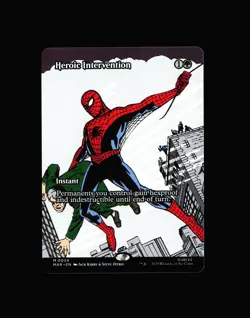 MTG: Heroic Intervention (Borderless) #34 M Normal NM Marvel Universe Eternal-Le - Image 1