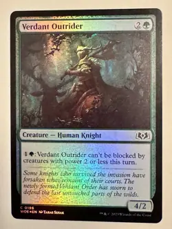 Verdant Outrider 196 Foil MTG Magic The Gathering WOE - Image 1