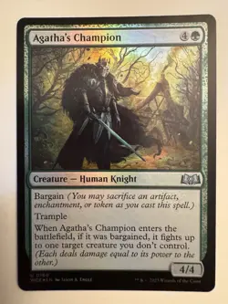 Agatha's Champion - Foil - Magic MTG 2023 Wilds of Eldraine - LP - Image 1