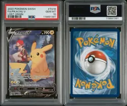 2022 Pokemon Lost Origin Pikachu V Trainer Gallery #TG16/TG30 PSA 10 W/Guard - Image 1