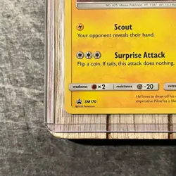 Detective Pikachu SM170 STAMPED Holo Black Star Promo Pokemon LP/NM - Image 4