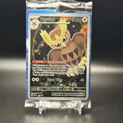 POKEMON STELLAR CROWN ETB #141 NOCTOWL BLACK STAR PROMO - SEALED - Image 1