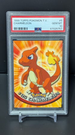 1999 TOPPS POKEMON TV #5 CHARMELEON PSA 10 - Image 1