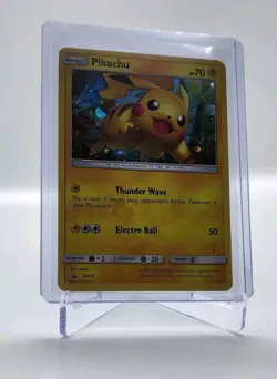 Pikachu SM76 Black Star Promo Cosmos Holo Pokemon Shining Legends - Image 1