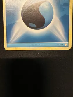 Pokemon TCG Water Energy Regular 117/123 HGSS LP Condition - Image 3
