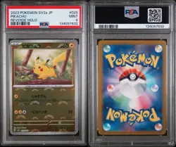2023 Pokemon SV2a JP Pikachu Reverse Holo #025 PSA 9 Mint - Japanese Pikachu - Image 3