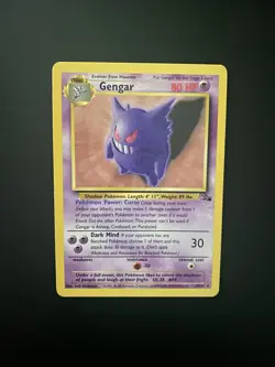 Pokemon TCG Gengar 20/62 Fossil Set Non-Holo Rare Unlimited 1999 - Image 1