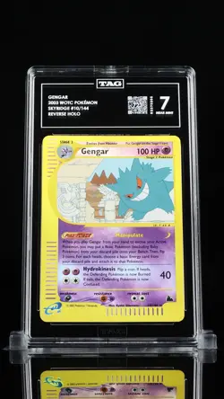 Gengar 2003 Pokemon Skyridge Reverse Holo 10/144 TAG 7 - Image 1