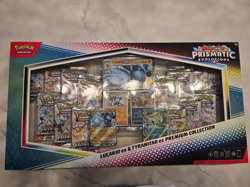 Pokemon TCG Scarlet And Violet Prismatic Evolutions Lucario ex & Tyranitar - Image 1