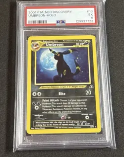 2001 Pokemon Neo Discovery #13 UMBREON-HOLO PSA 5 - Image 1
