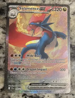 Salamence ex 187/159 Journey Together Pokemon Special Illustration Rare 2025!!! - Image 1