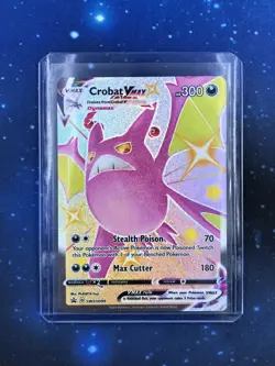 Let’s Grade! 1x Crobat VMax Black Star SWSH099 Rainbow Pokemon Mint Box Fresh - Image 1