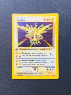 Carte Pokemon Electhor 16/102 HOLO Set De Base ED1 Wizards Edition 1 FR - Image 1