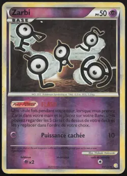 Carte Pokemon Zarbi 55/123 Reverse HeartGold SoulSilver Francais - Image 1