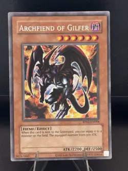 Yu-Gi-Oh! TCG Archfiend of Gilfer RP02-EN094 Secret Rare Retro Pack 2 2020 - Image 1